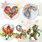 12 Pcs Paper Quilling Slotted Tool Curling Tools Kit Multicolor