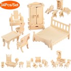1 12 Scale Dollhouse Furniture 34 Decoration Miniature Living Room Xmas Gift Kid