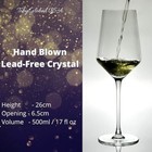 Hand Blown Un-leaded Crystal White Wine   Red Wine Glasses - Set Of 4 Large Wine