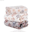 3pack Warm Pet Mat Small Paw Print Cat Dog Puppy Fleece Soft Blanket Bed Mat