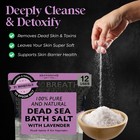 Aromasong Pure Dead Sea Salt For Soaking With 100  Natural Lavender  5 Lb - S   