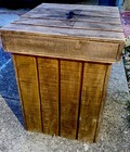 Vintage Wooden Toy Box Chest