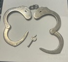 Vintage Jay-pee Handcuffs Made In Spain Model J-5-77 Police Issue W  Key