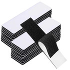 10 Sets Black Sticky Back Fastener Heavy Duty Hook   Loop Adhesive Strips 1x4   