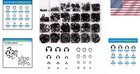 324pcs E-clip   C-clip Assortment Set For Professionals - Durable Carbon Steel