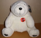 1995 Vintage Coca Cola Plush Stuffed White Polar Bear 12 In  W tags