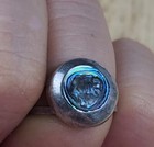 Vintage Abalone Mexico Sterling 925 Solid Silver Ring Size 6 Signed