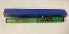 Wahl Fountain Pen Eversharp Gold Seal 14k Vintage Jade Green Marbleized 5 25   