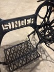 Antique Vintage Singer Treadle Sewing Machine Cast Iron Base And Wooden Table