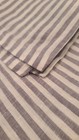 New Quince European 100  Linen Euro Pillow Sham 26   x26    Grey white Stripe