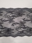 Vintage Klauber Brothers Black Floral Lace Trim 1 5  Wide  297 Yard Bolt Lot 70