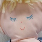 Vintage Eden Plush Blonde Cloth Baby Doll Floral Dress   Bonnet 13  Closed Eyes