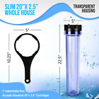 20  X 2 5  Clear Standard Whole House Water Filter System With Sediment Filter