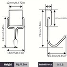 10 Pack Magnetic Hooks Heavy Duty  10 Lbs Strong Magnet Hooks - Multipurpose