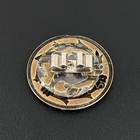 Antique Victorian Large Metal Picture Button Flying Dragon Gryphon Mythical 1 3 