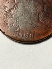1798 Draped Bust Large Cent Cleaned Can See Copper Coin Free Shipping