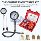 Petrol Engine Cylinder Compression Tester Kit For Automotive Motorcycle Tool New