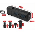 Submersible Aquarium Internal Filter 12w  Adjustable Fish Tank Filter With 390g