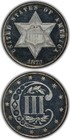 1873 Three Cent Silver 3c Pcgs Pr64  Dcam Cac