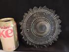 Vintage Art Deco 3 Hole Semi Flush Clear Glass Ceiling Light Shade Starburst 7 