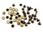 200 Pack Leather Rivets Single Cap Rapid Rivet Metal Stud Fasteners Round Cap   
