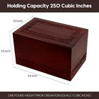 Wooden Urns For Human Ashes Adult Male Female  Up To 250 Cubic Inches   wood Cr   