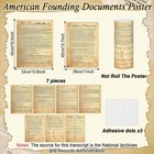 7pcs American Founding Documents Poster Us Constitution With All Amendments  Dec
