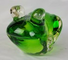 Frog Figurine Collectible Blown Glass Garden Desk Or Shelf Decor
