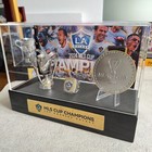 2024 La Galaxy Mls Cup Champions Trophy Metal Trophy   Ring   Medal Display Case