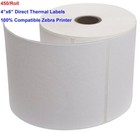 20 Rolls 4x6 Direct Thermal Labels 450 Per Roll For Zebra Eltron 2844 Zp-450