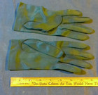 Vintage Black Ladies Vinyl Gloves  Nylon