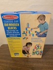 100 Piece Melissa   Doug Wooden Building Blocks Toy Set Classic Toys Kids New
