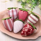 Pcs Artificial Strawberries Decor Fake Fabric Cloth Strawberries Bowl Filler 12