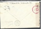 1942 Croatia 4 Kuna Isolated On Censored Cover From Zagreb To Trieste Italy