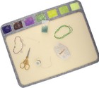 The Beadsmith Seed Bead Treasure Mat     14    X 11    14  X 11   Gray 