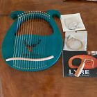 Wooden Mahogany 16 Strings Classical Lyre Harp Musical Instrument W spare String