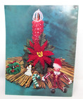 Vtg Christmas Bead Boutique Craft Pattern Book Kitschmas 1980s Beaded Ornament