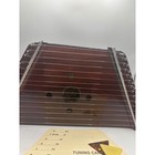 Vintage Wooden Music Maker Lap Harp Zither With Song Sheets And Picks