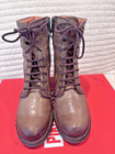 Pikolinos San Sebastian Boots Women s Size 37 Olive Leather Side Zip Heeled