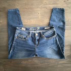 Seven7 Blue Denim Medium Wash Casual Stretch Ankle Skinny Jeans Women s Size 12