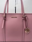 Michael Kors Jet Set Travel Large Leather Zip Top Tote Bag Pink