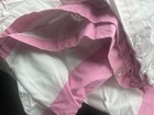 Pottery Barn Teen Kids  Pink   White Rugby Stripe Twin  Duvet Cover