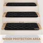 Bullnose Stair Treads Non Slip 9 5  X 32   14 Pcs Carpet Stair Treads For Wooden