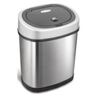 Motion Sensor Trash Can 3 2 Gallon Touchless Oval Stainless Steel Home Kitchen