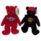 Hard Rock Cafe Orlando   Denver Collectible Beanbag Plush Bear 9  Lot Of 2 - Nwt