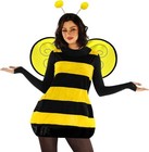 Women s Bumblebee Costume Adult Bumble Honey Queen Bee Dress   Leg Warmers S-2xl