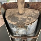 Vintage   Antique Metal Grain Scoop Farm Feed With Holster sleeve 12   