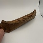 Vintage 13    Birch Bark Canoe Handcrafted Rustic Folk Art Souvenir Niagara Falls