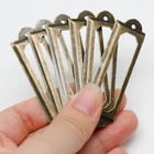 50 Antique Bronze Iron Label Holders - Ideal For Organizing Drawers   Shelves