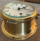 Schatz German Royal Mariner Nautical Bell Brass W mechanical Key Winding Clock